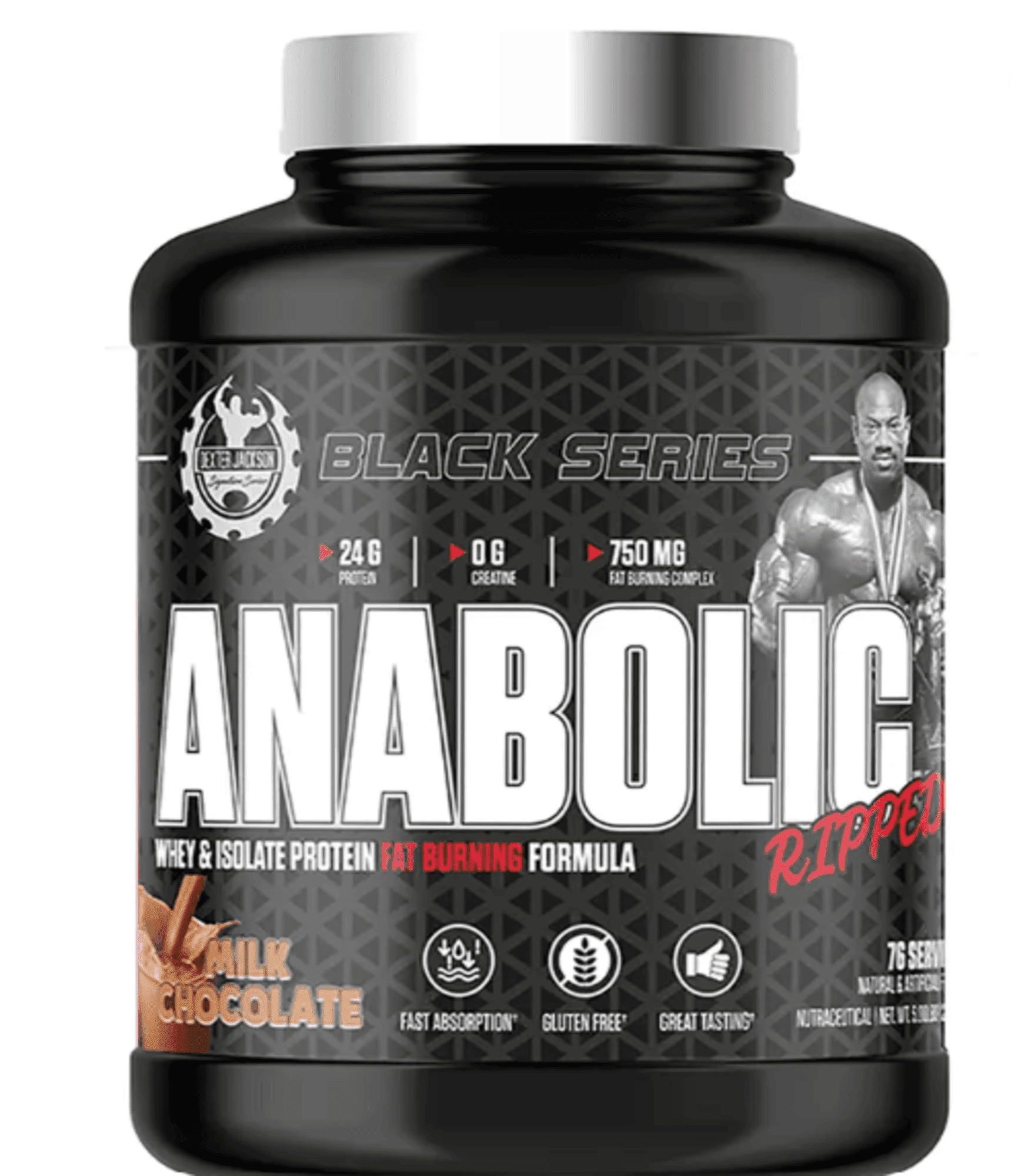 DJ Anabolic ripped Whey 2kg Dexter Jackson Black Series Anabolic Whey Ripped