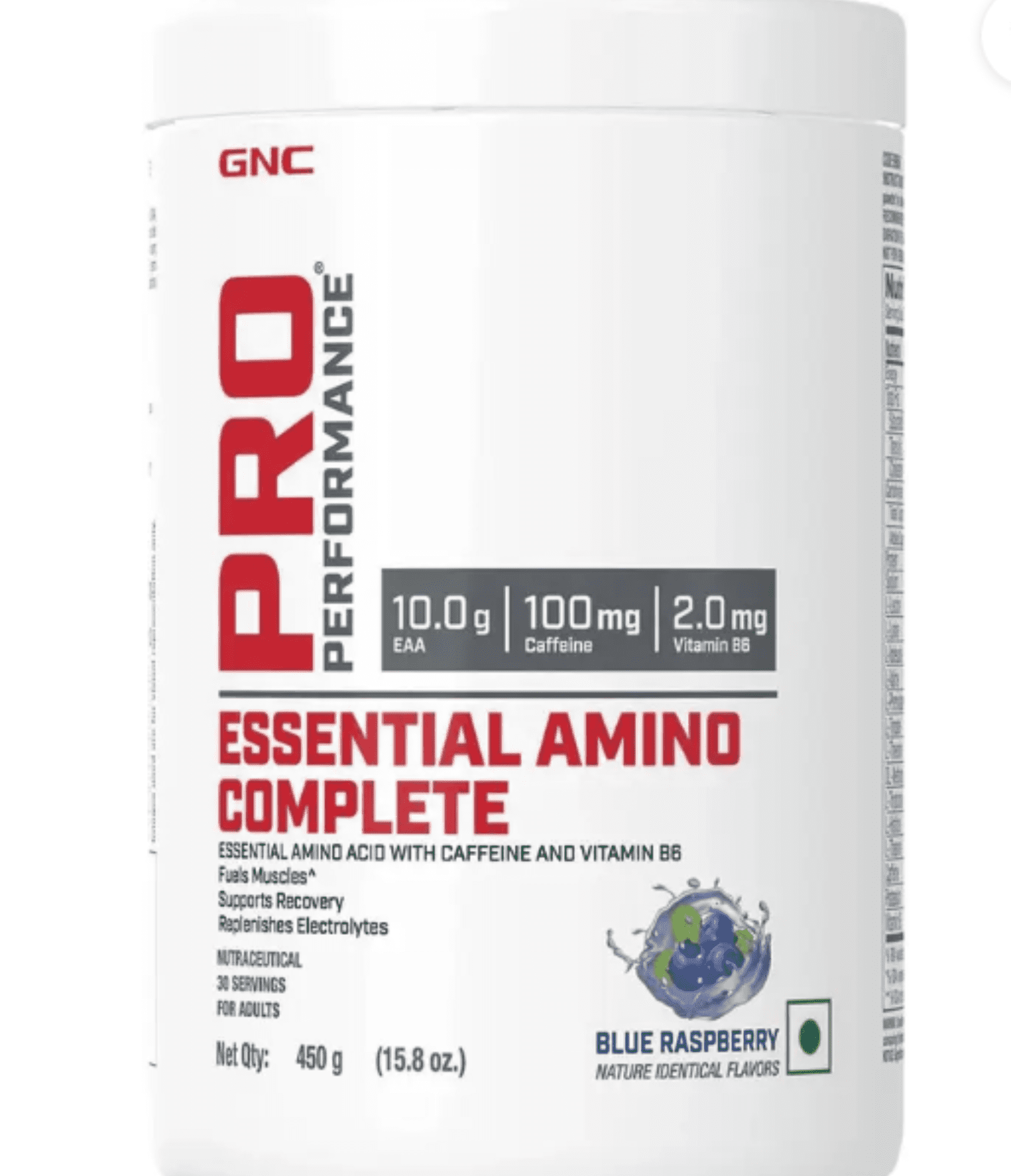 GNC EAA Blue Raspberry 1 GNC Pro Performance Essential Amino Complete