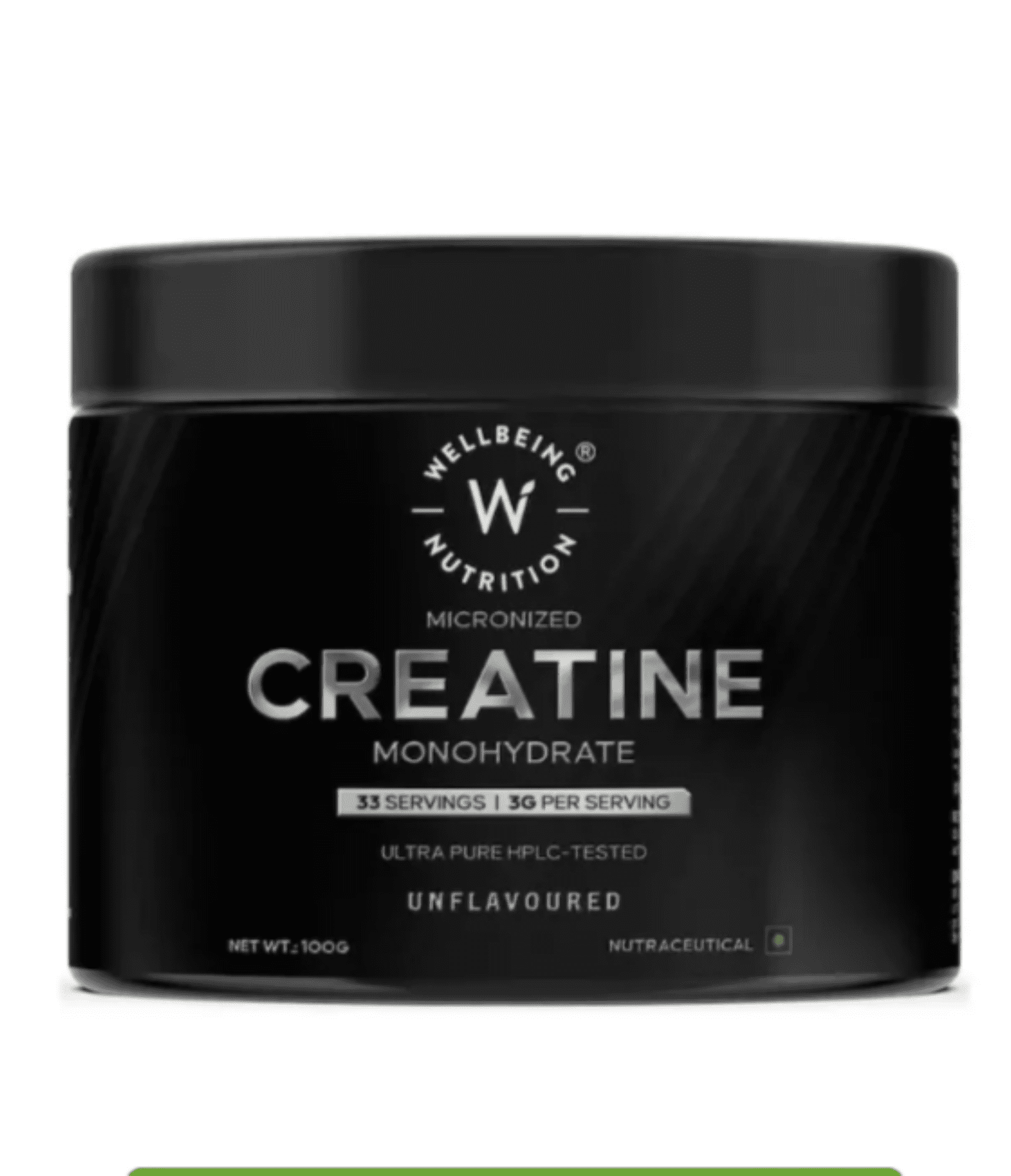 Wellbeing 100gm creatine 1 Wellbeing Nutrition Creatine Monohydrate